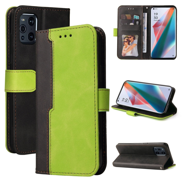 Business Stitching-Color Horizontal Flip PU Leather Case with Holder & Card Slots & Photo Frame & Lanyard, For OPPO A54 4G, For OPPO A74 4G / F19 4G, For OPPO A92S/A72 5G/A73 5G/A52 5G/Reno4 Z, For OPPO A93 5G CN Version/A74 5G/A54 5G������������������...