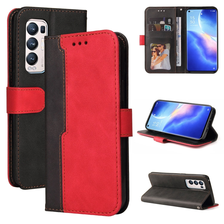 Business Stitching-Color Horizontal Flip PU Leather Case with Holder & Card Slots & Photo Frame & Lanyard, For OPPO A54 4G, For OPPO A74 4G / F19 4G, For OPPO A92S/A72 5G/A73 5G/A52 5G/Reno4 Z, For OPPO A93 5G CN Version/A74 5G/A54 5G������������������...