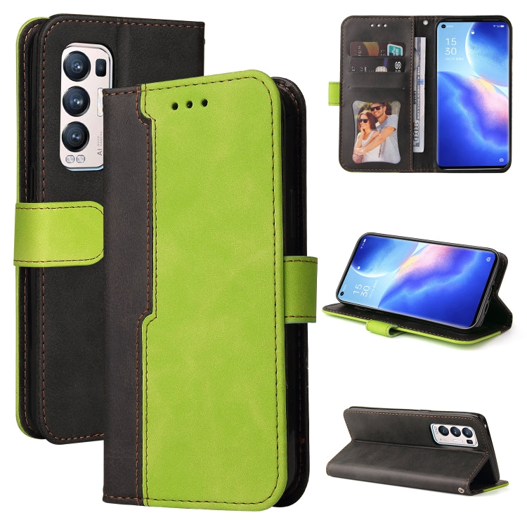 Business Stitching-Color Horizontal Flip PU Leather Case with Holder & Card Slots & Photo Frame & Lanyard, For OPPO A54 4G, For OPPO A74 4G / F19 4G, For OPPO A92S/A72 5G/A73 5G/A52 5G/Reno4 Z, For OPPO A93 5G CN Version/A74 5G/A54 5G������������������...