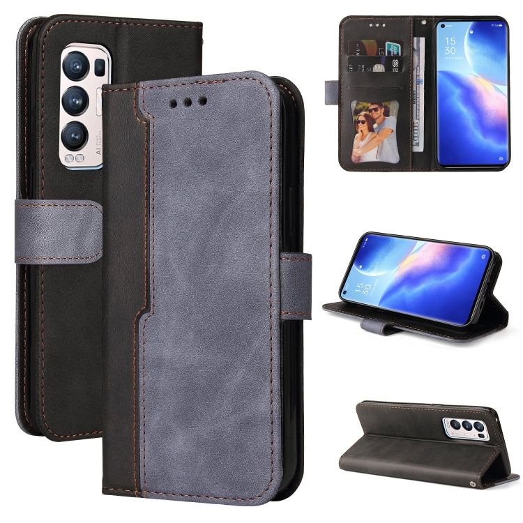 Business Stitching-Color Horizontal Flip PU Leather Case with Holder & Card Slots & Photo Frame & Lanyard, For OPPO A54 4G, For OPPO A74 4G / F19 4G, For OPPO A92S/A72 5G/A73 5G/A52 5G/Reno4 Z, For OPPO A93 5G CN Version/A74 5G/A54 5G������������������...
