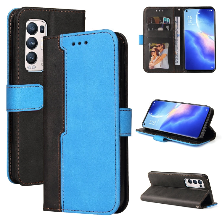 Business Stitching-Color Horizontal Flip PU Leather Case with Holder & Card Slots & Photo Frame & Lanyard, For OPPO A54 4G, For OPPO A74 4G / F19 4G, For OPPO A92S/A72 5G/A73 5G/A52 5G/Reno4 Z, For OPPO A93 5G CN Version/A74 5G/A54 5G������������������...