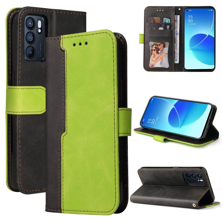 Business Stitching-Color Horizontal Flip PU Leather Case with Holder & Card Slots & Photo Frame & Lanyard, For OPPO A54 4G, For OPPO A74 4G / F19 4G, For OPPO A92S/A72 5G/A73 5G/A52 5G/Reno4 Z, For OPPO A93 5G CN Version/A74 5G/A54 5G������������������...