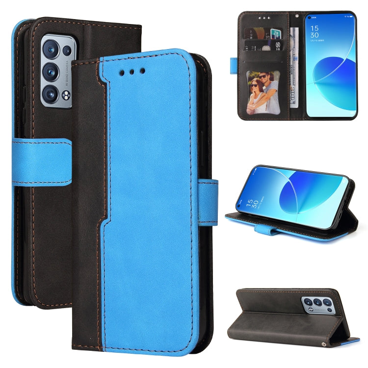 Business Stitching-Color Horizontal Flip PU Leather Case with Holder & Card Slots & Photo Frame & Lanyard, For OPPO A54 4G, For OPPO A74 4G / F19 4G, For OPPO A92S/A72 5G/A73 5G/A52 5G/Reno4 Z, For OPPO A93 5G CN Version/A74 5G/A54 5G������������������...