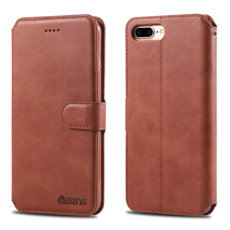 AZNS Calf Texture Magnetic Horizontal Flip PU Leather Case with Holder & Card Slots & Photo Frame, For iPhone 7 Plus / 8 Plus, For iPhone 11 Pro Max, For iPhone 6 / 6s, For iPhone 7 / 8, For iPhone 11, For iPhone XS Max, For iPhone X / XS, For iPhone X...