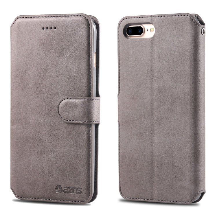AZNS Calf Texture Magnetic Horizontal Flip PU Leather Case with Holder & Card Slots & Photo Frame, For iPhone 7 Plus / 8 Plus, For iPhone 11 Pro Max, For iPhone 6 / 6s, For iPhone 7 / 8, For iPhone 11, For iPhone XS Max, For iPhone X / XS, For iPhone X...
