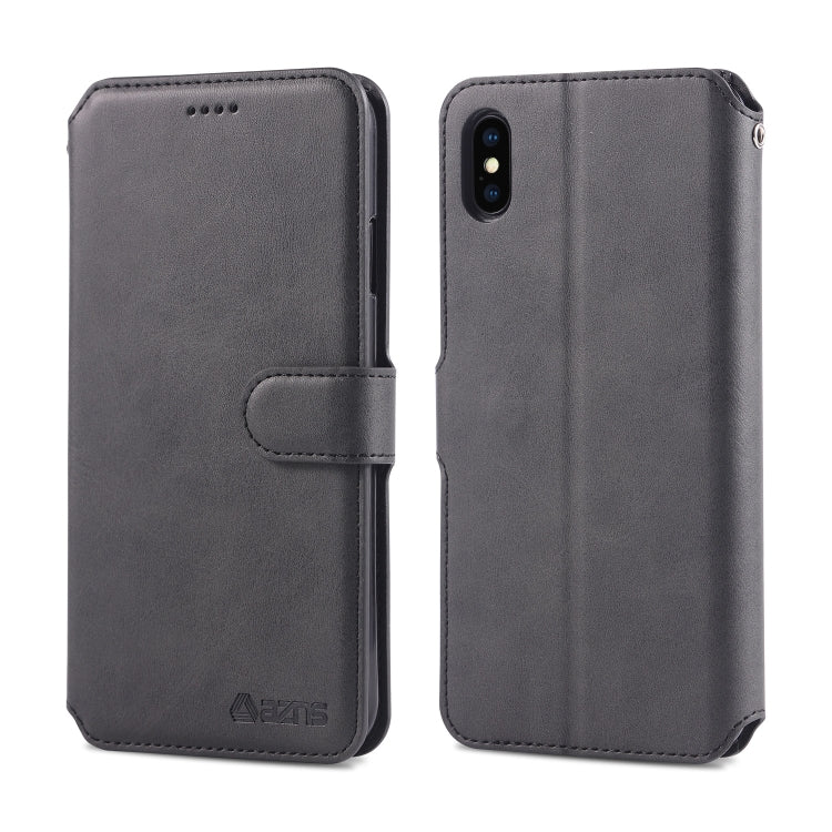 AZNS Calf Texture Magnetic Horizontal Flip PU Leather Case with Holder & Card Slots & Photo Frame, For iPhone 7 Plus / 8 Plus, For iPhone 11 Pro Max, For iPhone 6 / 6s, For iPhone 7 / 8, For iPhone 11, For iPhone XS Max, For iPhone X / XS, For iPhone X...