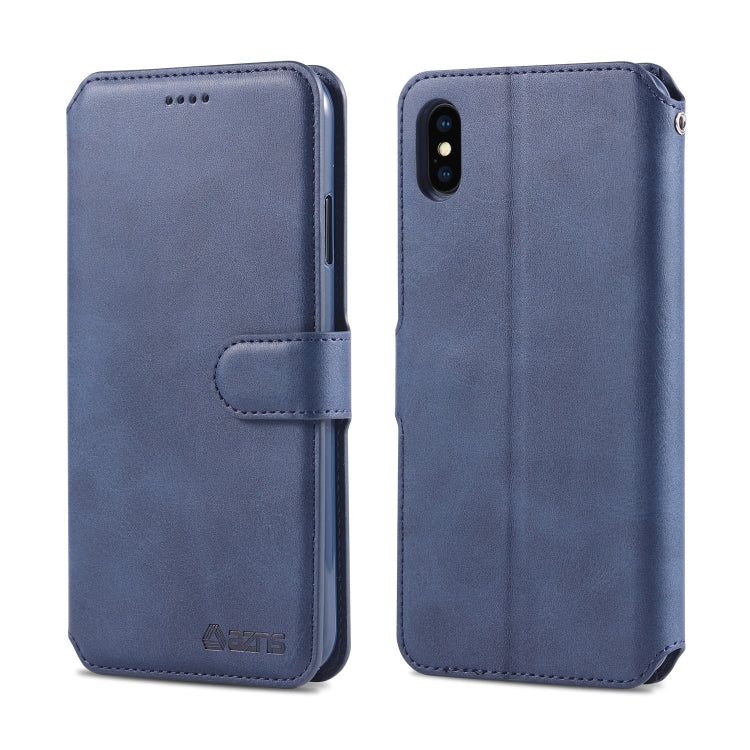 AZNS Calf Texture Magnetic Horizontal Flip PU Leather Case with Holder & Card Slots & Photo Frame, For iPhone 7 Plus / 8 Plus, For iPhone 11 Pro Max, For iPhone 6 / 6s, For iPhone 7 / 8, For iPhone 11, For iPhone XS Max, For iPhone X / XS, For iPhone X...