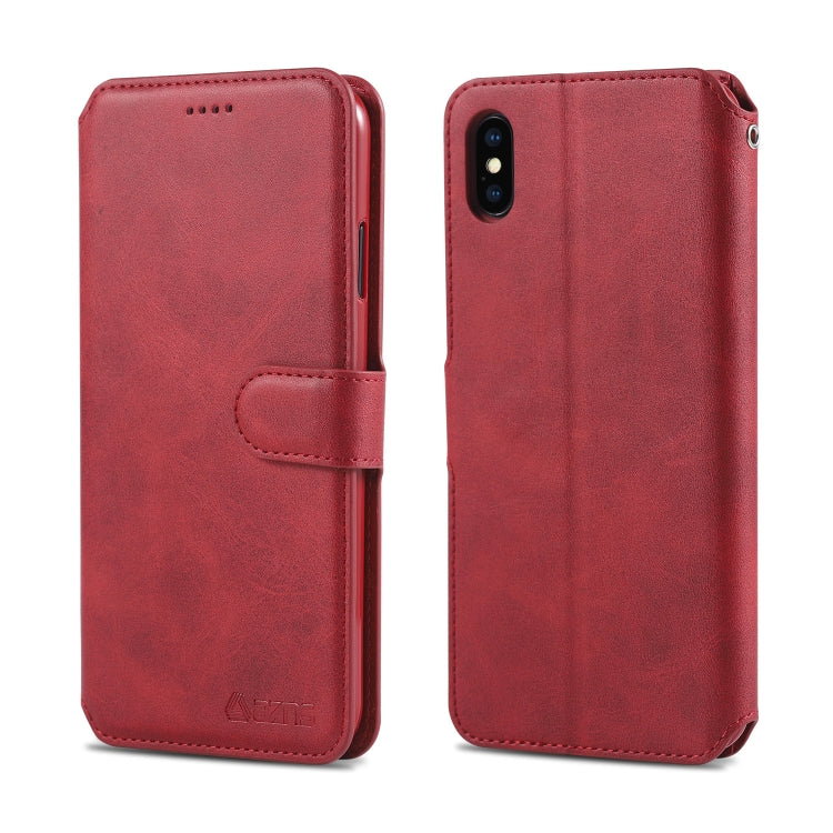 AZNS Calf Texture Magnetic Horizontal Flip PU Leather Case with Holder & Card Slots & Photo Frame, For iPhone 7 Plus / 8 Plus, For iPhone 11 Pro Max, For iPhone 6 / 6s, For iPhone 7 / 8, For iPhone 11, For iPhone XS Max, For iPhone X / XS, For iPhone X...
