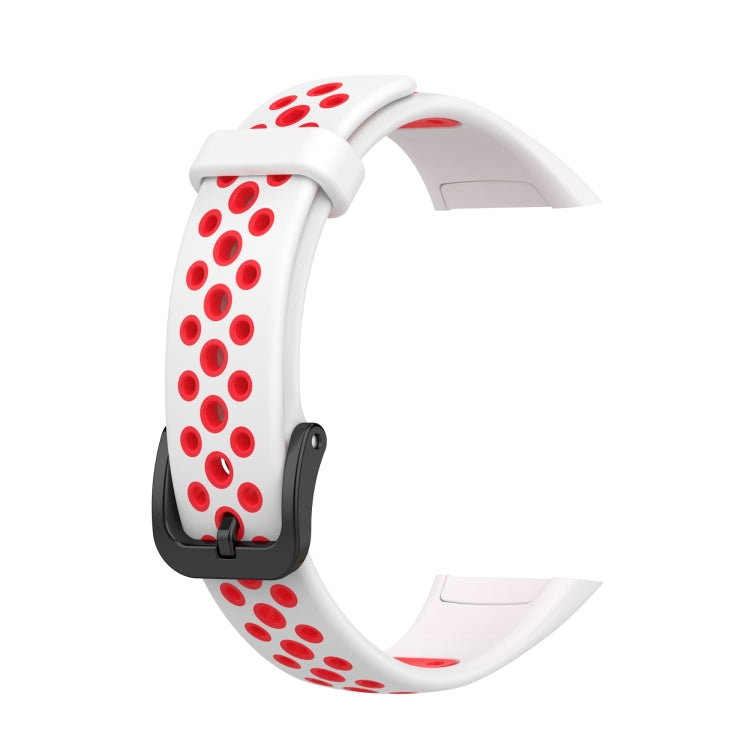 For Huawei Band 6 / Honor Band 6 Universal Two-color Breathable Silicone Replacement Strap Watchband