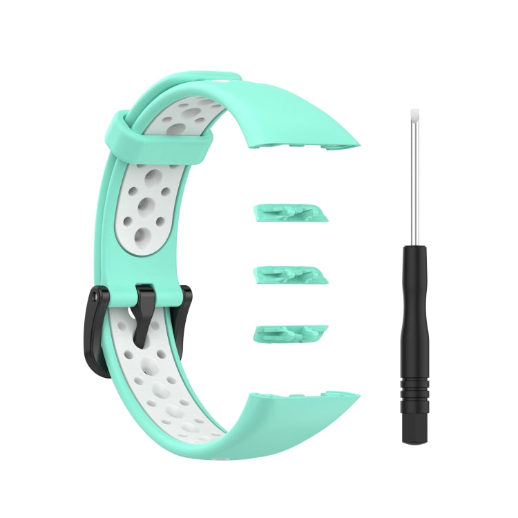 For Huawei Band 6 / Honor Band 6 Universal Two-color Breathable Silicone Replacement Strap Watchband