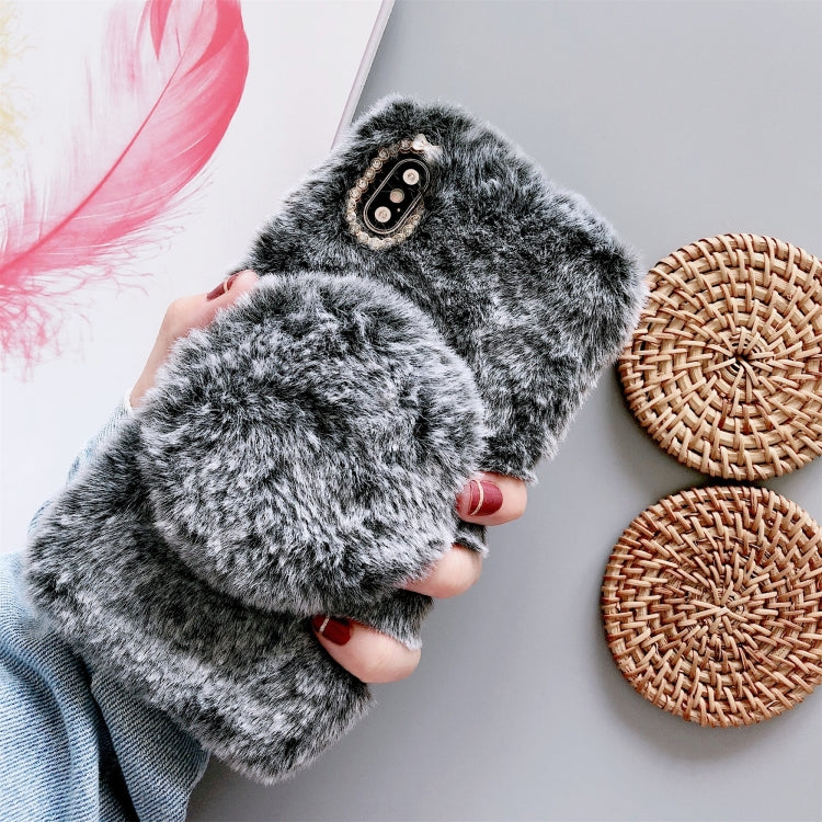 Plush Phone Protect Case with Mirror, For iPhone XS Max
