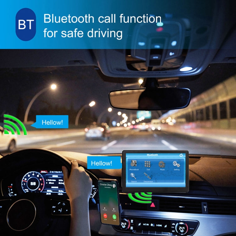 X20 7 inch Car GPS Navigator 8G+256M Capacitive Screen Bluetooth Reversing Image, Europe Map, Australia Map, North America Map