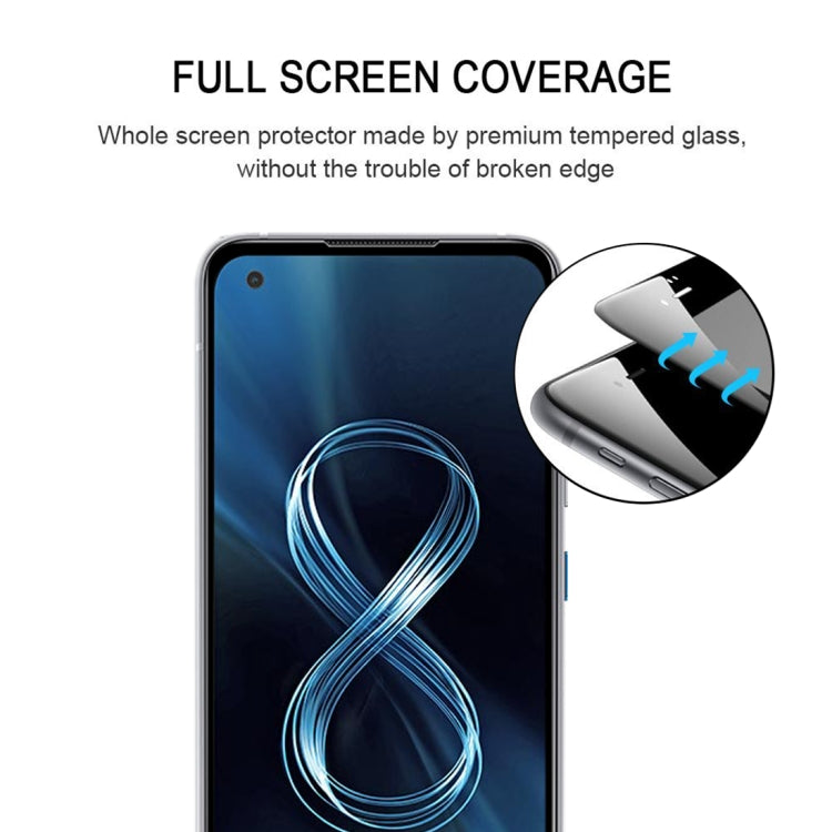 Full Glue Full Cover Screen Protector Tempered Glass Film, For Asus Zenfone 8 (1 PC), For OPPO Reno6 4G / Reno6 Z (1 PC), For OPPO A16 / A16S (1 PC), For Asus Zenfone 8 Flip (1 PC)