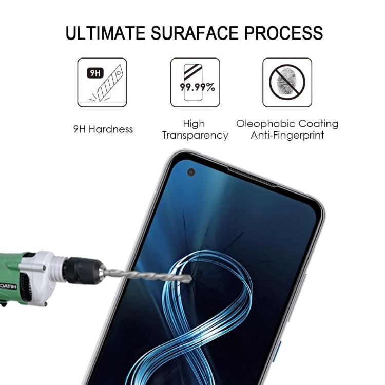Full Glue Full Cover Screen Protector Tempered Glass Film, For Asus Zenfone 8 (1 PC), For OPPO Reno6 4G / Reno6 Z (1 PC), For OPPO A16 / A16S (1 PC), For Asus Zenfone 8 Flip (1 PC)