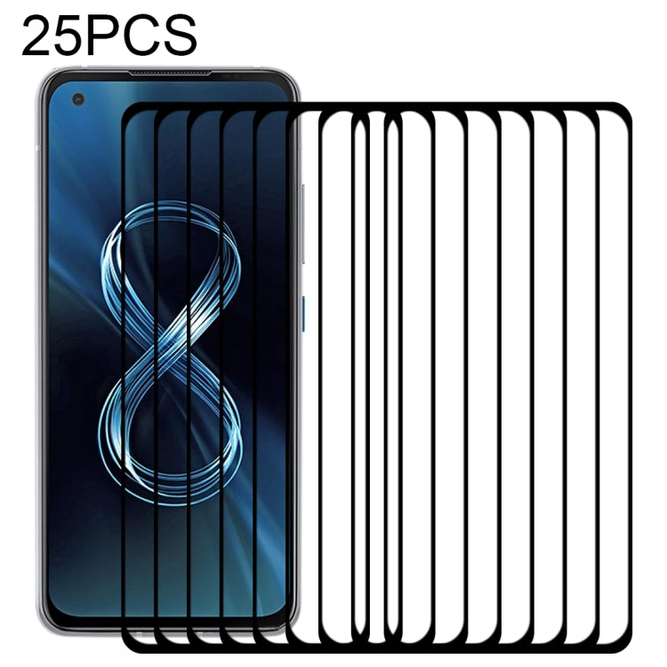 25 PCS Full Glue Full Cover Screen Protector Tempered Glass Film, For Asus Zenfone 8 (25 PCS), For OPPO Reno6 4G / Reno6 Z (25 PCS), For Asus Zenfone 8 Flip (25 PCS), For OPPO A16 / A16S (25 PCS)