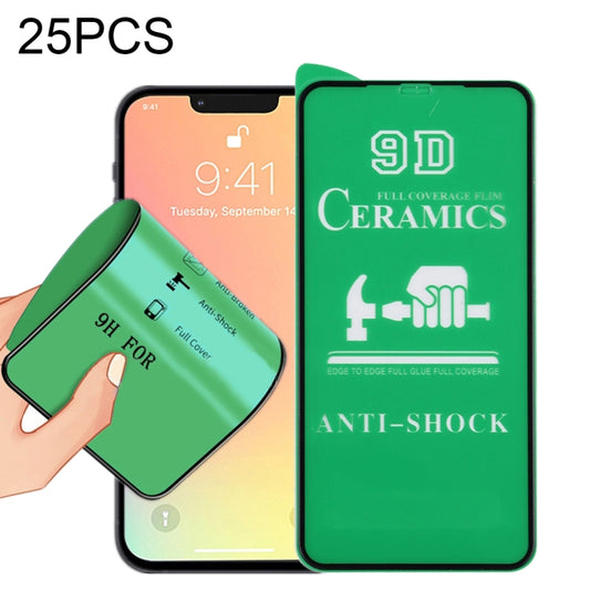 25 PCS 9D Full Screen Full Glue Ceramic Film