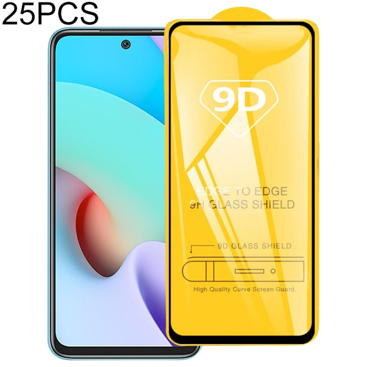 25 PCS 9D Full Glue Full Screen Tempered Glass Film, For Huawei nova 8i, For Huawei Maimang 10 SE, For Honor X20, For Xiaomi Redmi 10 (25 PCS), For Samsung Galaxy A03s (25 PCS)