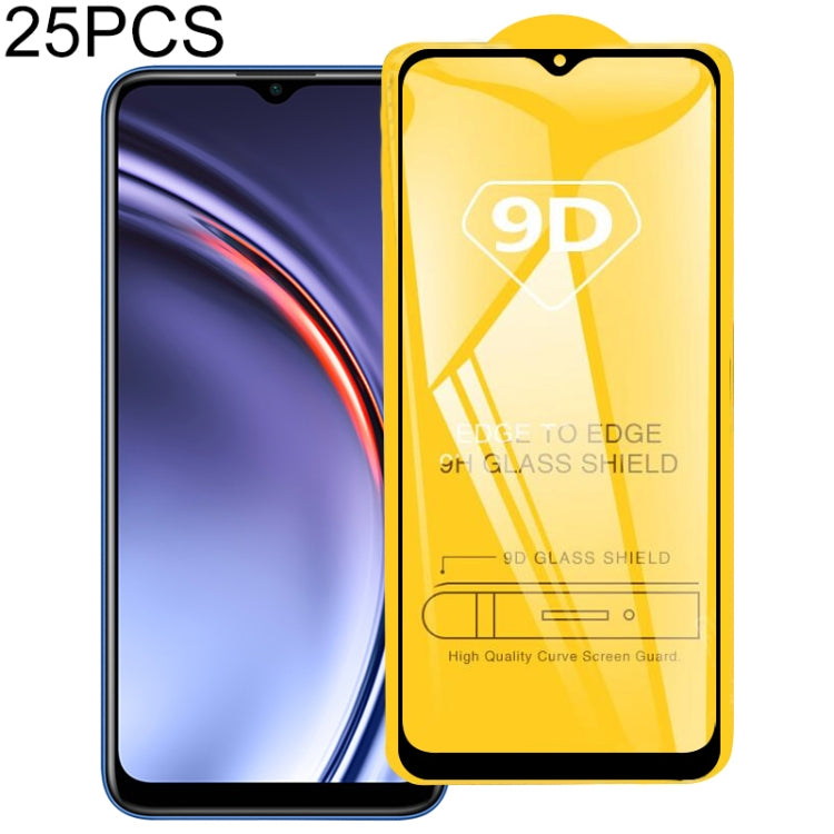 25 PCS 9D Full Glue Full Screen Tempered Glass Film, For Huawei nova 8i, For Huawei Maimang 10 SE, For Honor X20, For Xiaomi Redmi 10 (25 PCS), For Samsung Galaxy A03s (25 PCS)