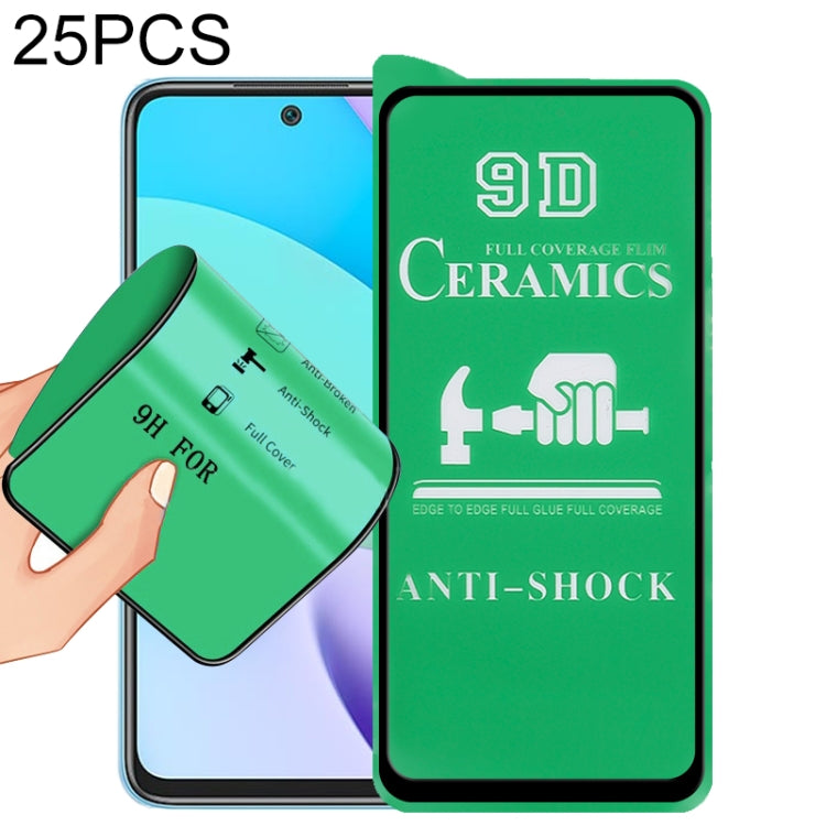25 PCS 9D Full Screen Full Glue Ceramic Film, For Xiaomi Redmi 8 (25 PCS), For Samsung Galaxy A52s 5G (25 PCS), For Xiaomi Redmi 9A / 9A Sport / 9C / 9C NFC / Poco C31 / 9 Acitv (25 PCS), For Xiaomi Redmi 10 (25 PCS)������������������������������������...