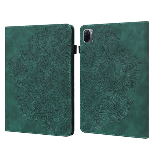 Peacock Embossed Pattern TPU + PU Horizontal Flip Leather Case with Holder & Card Slots & Wallet & Sleep / Wake-up Function