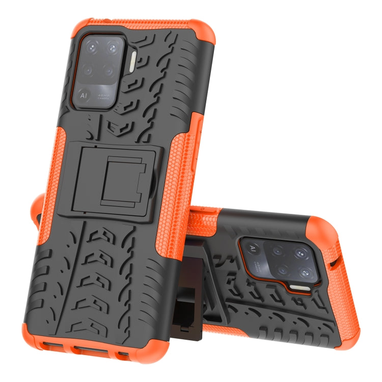 Tire Texture Shockproof TPU+PC Protective Case with Holder