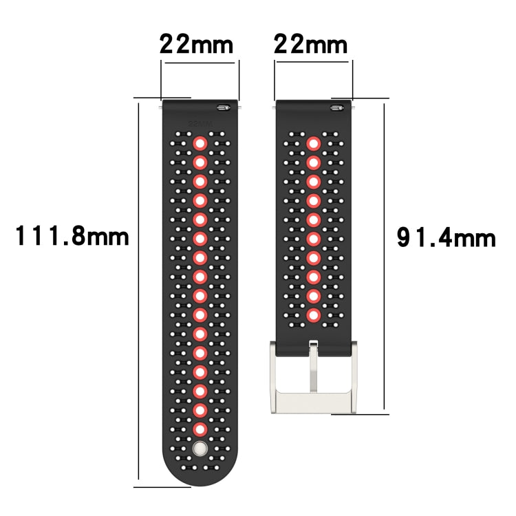 Universal Colorful Hole Silicone Replacement Strap Watchband