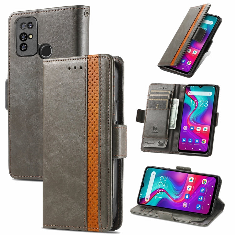 CaseNeo Business Splicing Dual Magnetic Buckle Horizontal Flip PU Leather Case with Holder & Card Slots & Wallet