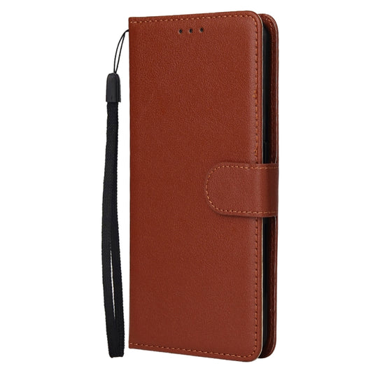Multifunctional Horizontal Flip Leather Case, with Three Card Slot & Holder & Double Zip Wallett & Photo Frame & Lanyard