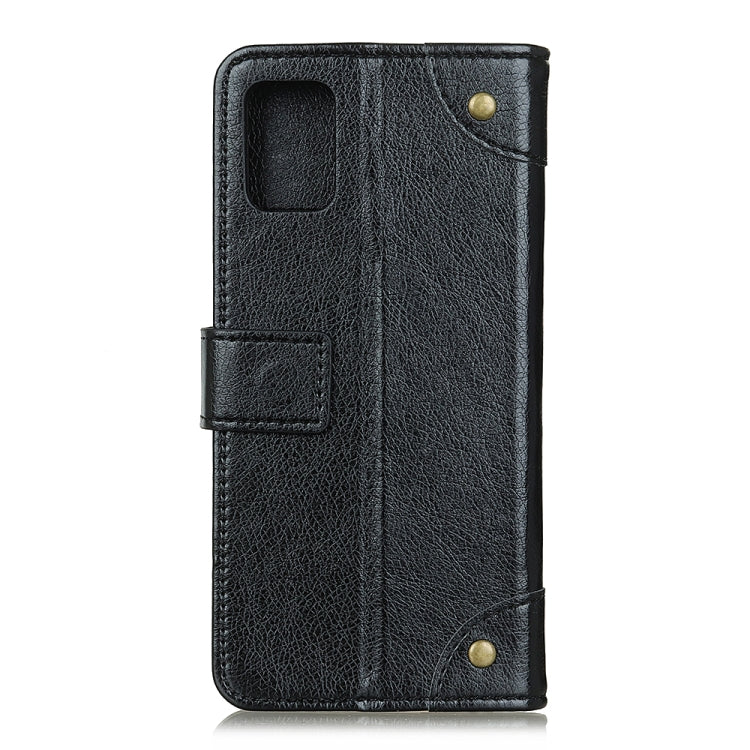 Copper Buckle Nappa Texture Horizontal Flip Leather Case with Holder & Card Slots & Wallet, For Galaxy A51