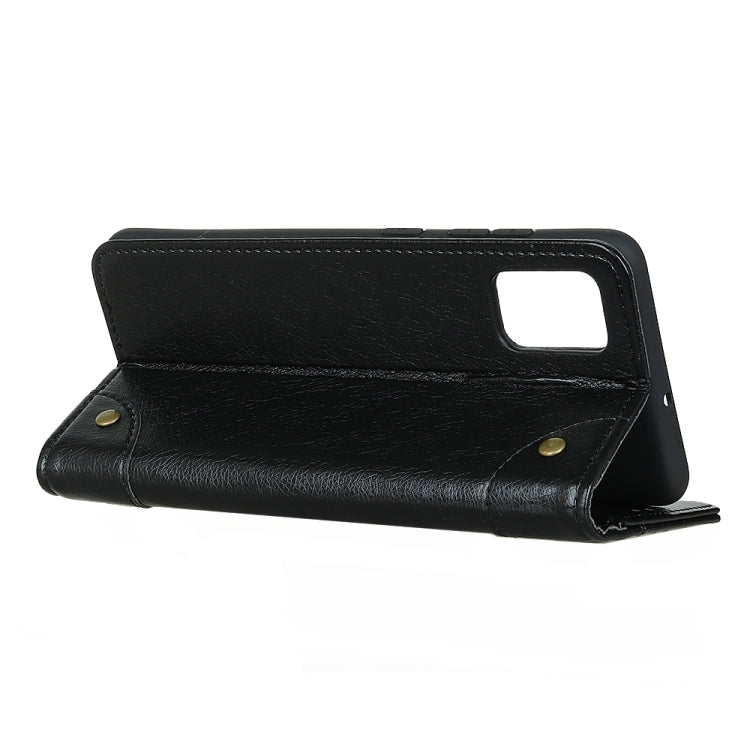 Copper Buckle Nappa Texture Horizontal Flip Leather Case with Holder & Card Slots & Wallet, For Galaxy A51