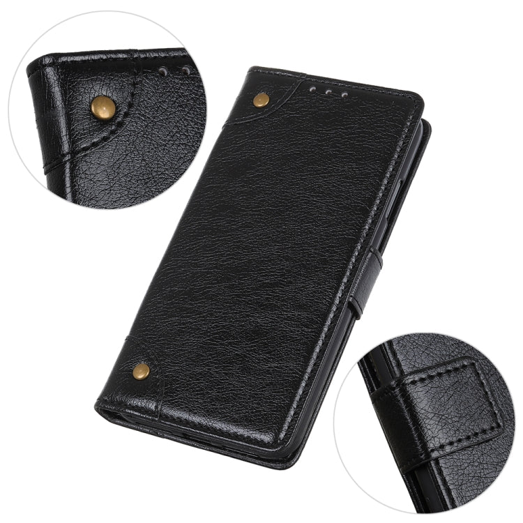 Copper Buckle Nappa Texture Horizontal Flip Leather Case with Holder & Card Slots & Wallet, For Galaxy A51