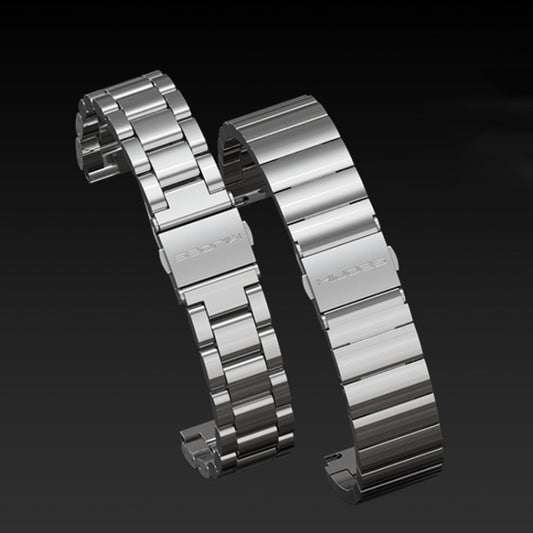 MIJOBS Bamboo Joint Stainless Steel Metal Buckle Replacement Strap Watchband