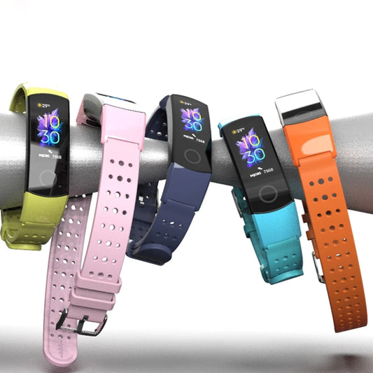 MIJOBS Breathable Silicone Replacement Strap Watchband with Hole