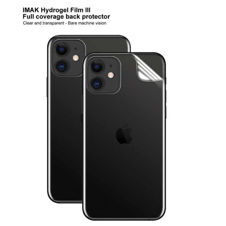 2 PCS IMAK Curved Full Screen Hydrogel Film 3 Back Protector, for iPhone 11, for iPhone 11 Pro, for iPhone 11 Pro Max