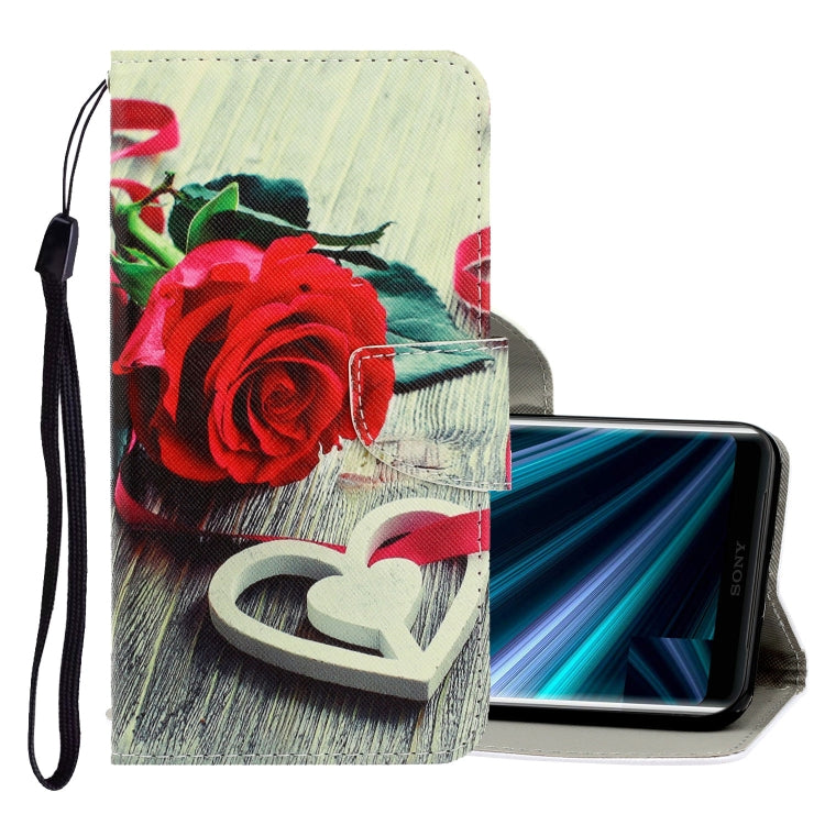 3D Colored Drawing Horizontal Flip PU Leather Case with Holder & Card Slots & Wallet, For Sony Xperia 20, For Sony Xperia XZ3, For Sony Xperia XZ4, For Sony Xperia XZ5, For Xiaomi Redmi 8, For Xiaomi Redmi 7A