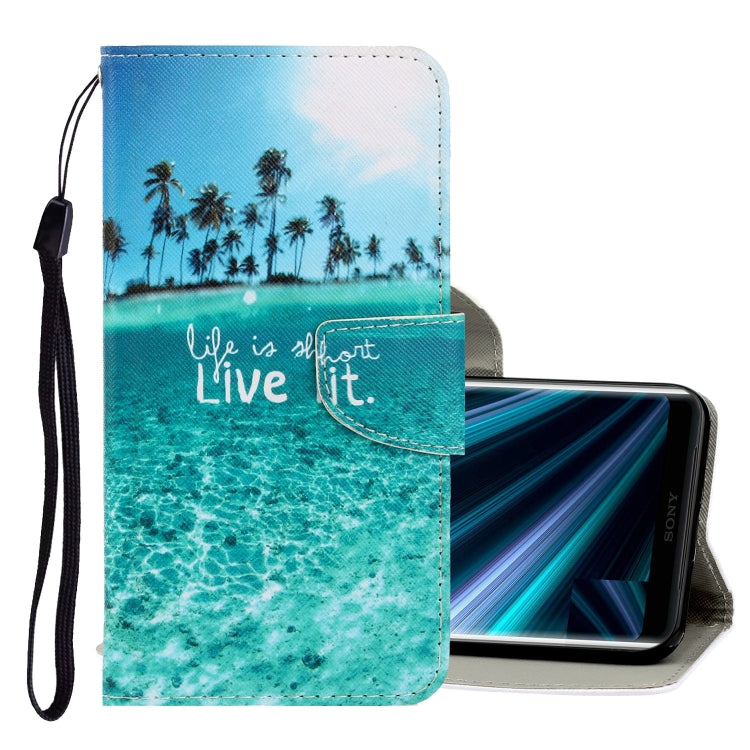 3D Colored Drawing Horizontal Flip PU Leather Case with Holder & Card Slots & Wallet, For Sony Xperia 20, For Sony Xperia XZ3, For Sony Xperia XZ4, For Sony Xperia XZ5, For Xiaomi Redmi 8, For Xiaomi Redmi 7A
