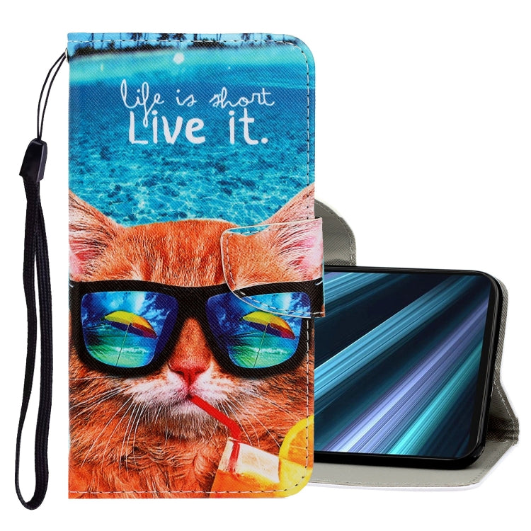 3D Colored Drawing Horizontal Flip PU Leather Case with Holder & Card Slots & Wallet, For Sony Xperia 20, For Sony Xperia XZ3, For Sony Xperia XZ4, For Sony Xperia XZ5, For Xiaomi Redmi 8, For Xiaomi Redmi 7A