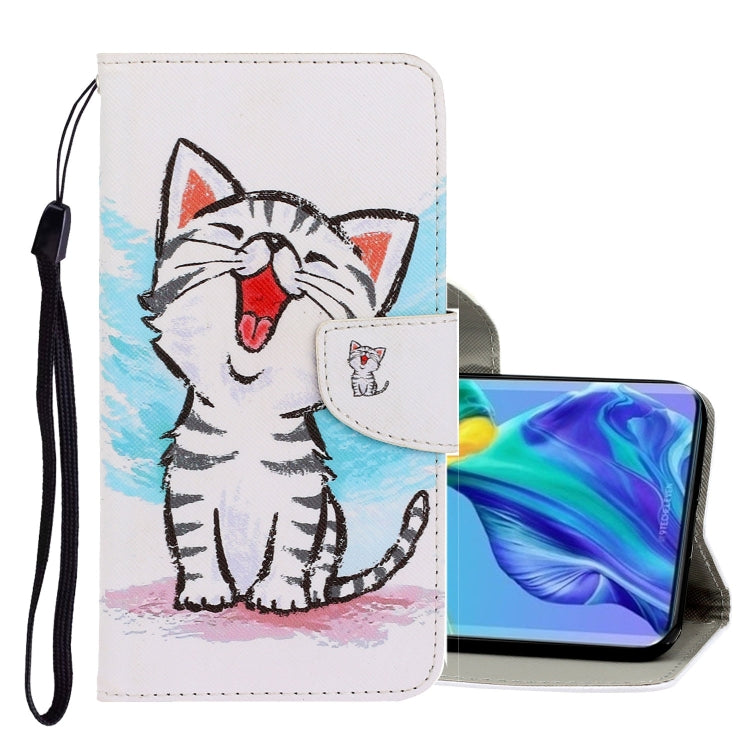 3D Colored Drawing Horizontal Flip PU Leather Case with Holder & Card Slots & Wallet, For Huawei Mate 30 Pro, For Huawei P30 Lite, For Huawei Honor 10 Lite