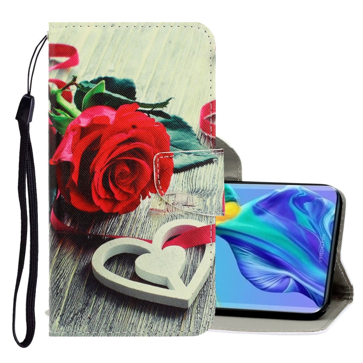 3D Colored Drawing Horizontal Flip PU Leather Case with Holder & Card Slots & Wallet, For Huawei Mate 30 Pro, For Huawei P30 Lite, For Huawei Honor 10 Lite