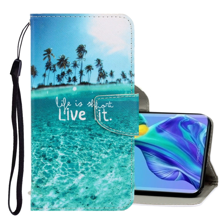 3D Colored Drawing Horizontal Flip PU Leather Case with Holder & Card Slots & Wallet, For Huawei Mate 30 Pro, For Huawei P30 Lite, For Huawei Honor 10 Lite