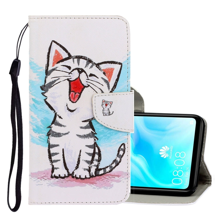 3D Colored Drawing Horizontal Flip PU Leather Case with Holder & Card Slots & Wallet, For Huawei Mate 30 Pro, For Huawei P30 Lite, For Huawei Honor 10 Lite
