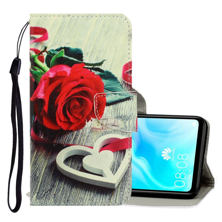 3D Colored Drawing Horizontal Flip PU Leather Case with Holder & Card Slots & Wallet, For Huawei Mate 30 Pro, For Huawei P30 Lite, For Huawei Honor 10 Lite