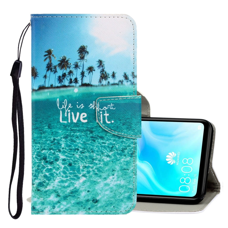 3D Colored Drawing Horizontal Flip PU Leather Case with Holder & Card Slots & Wallet, For Huawei Mate 30 Pro, For Huawei P30 Lite, For Huawei Honor 10 Lite