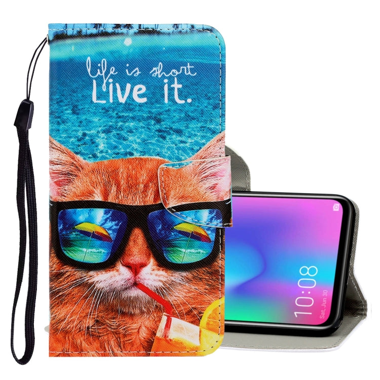 3D Colored Drawing Horizontal Flip PU Leather Case with Holder & Card Slots & Wallet, For Huawei Mate 30 Pro, For Huawei P30 Lite, For Huawei Honor 10 Lite