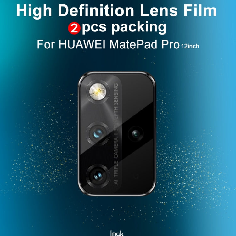 2 PCS IMAK Explosion-proof HD Rear Camera Lens Tempered Tablet Glass Film, For Huawei MatePad Pro 12.6 2021, For Xiaomi Pad 5 Pro / 5