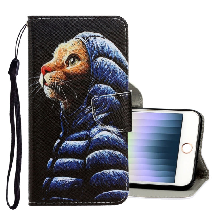 3D Colored Drawing Horizontal Flip PU Leather Case with Holder & Card Slots & Wallet, For iPhone X / XS, For iPhone XR, For iPhone XS Max, For iPhone SE 2022 / SE 2020 / 8 / 7