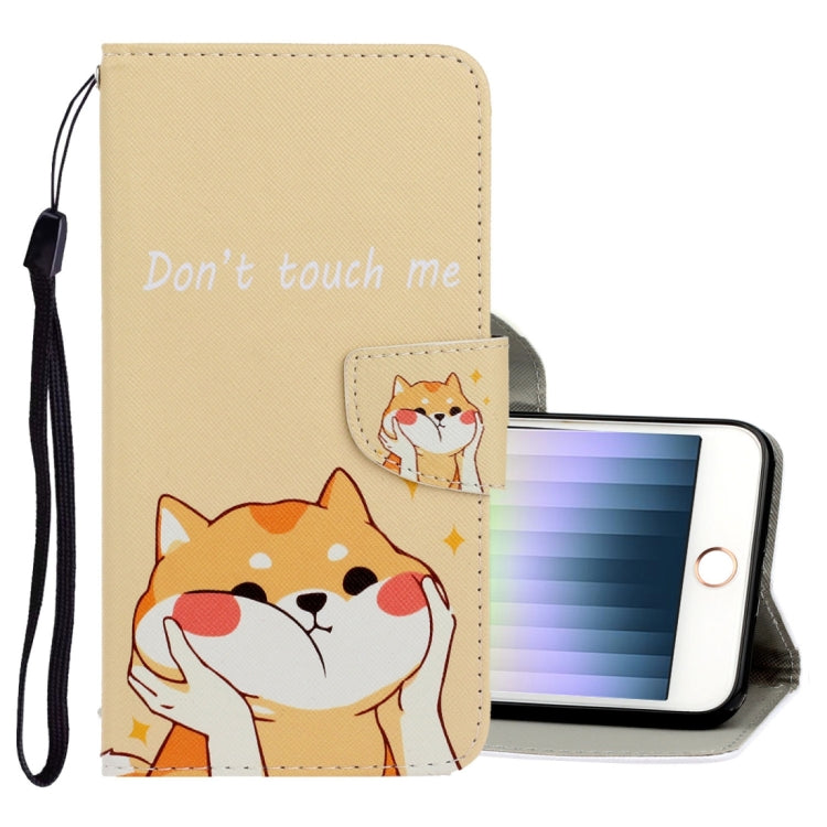 3D Colored Drawing Horizontal Flip PU Leather Case with Holder & Card Slots & Wallet, For iPhone X / XS, For iPhone XR, For iPhone XS Max, For iPhone SE 2022 / SE 2020 / 8 / 7
