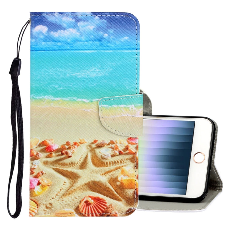 3D Colored Drawing Horizontal Flip PU Leather Case with Holder & Card Slots & Wallet, For iPhone X / XS, For iPhone XR, For iPhone XS Max, For iPhone SE 2022 / SE 2020 / 8 / 7