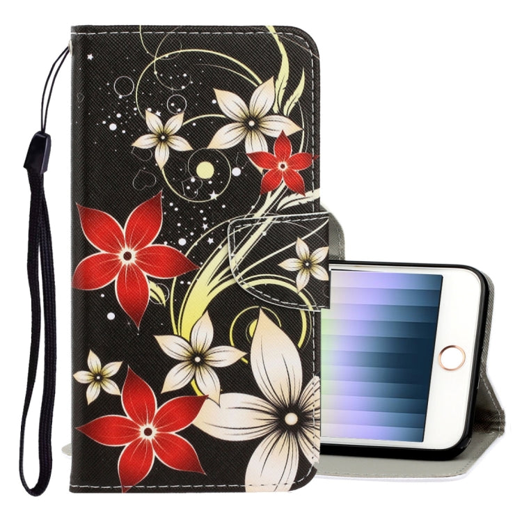 3D Colored Drawing Horizontal Flip PU Leather Case with Holder & Card Slots & Wallet, For iPhone X / XS, For iPhone XR, For iPhone XS Max, For iPhone SE 2022 / SE 2020 / 8 / 7