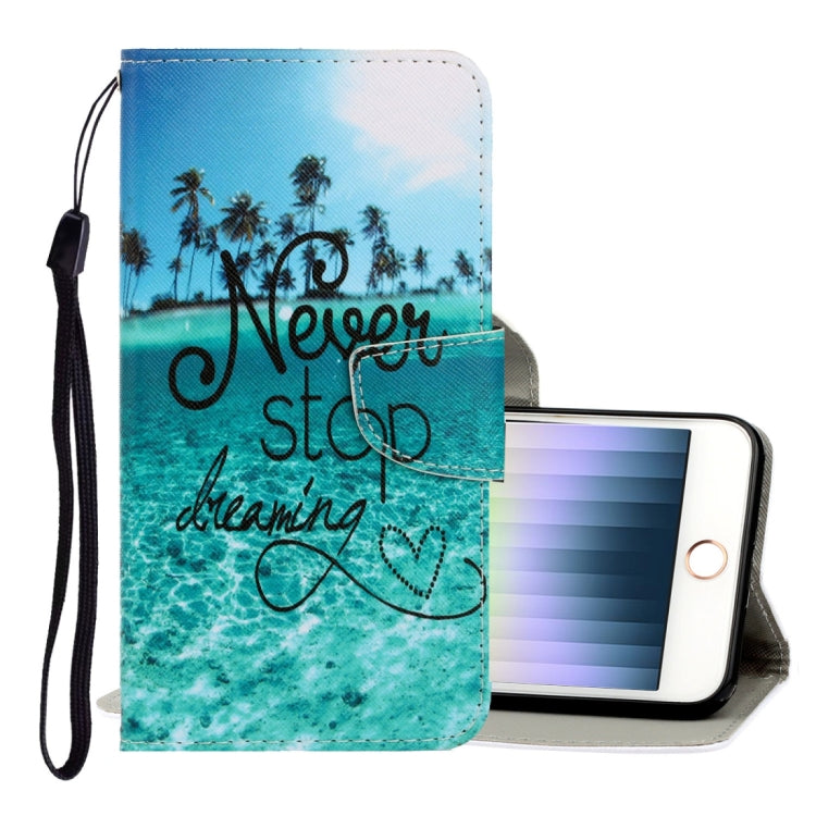 3D Colored Drawing Horizontal Flip PU Leather Case with Holder & Card Slots & Wallet, For iPhone X / XS, For iPhone XR, For iPhone XS Max, For iPhone SE 2022 / SE 2020 / 8 / 7